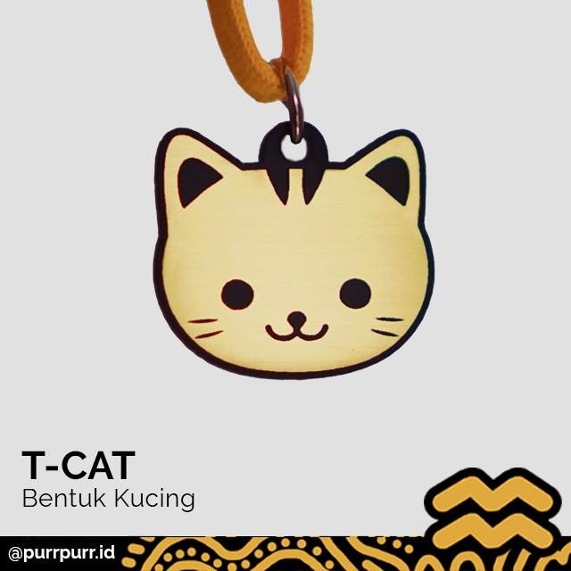 Jual Purrpurr.id - Kalung Kucing dan Anjing Custom Nama Bentuk Kucing