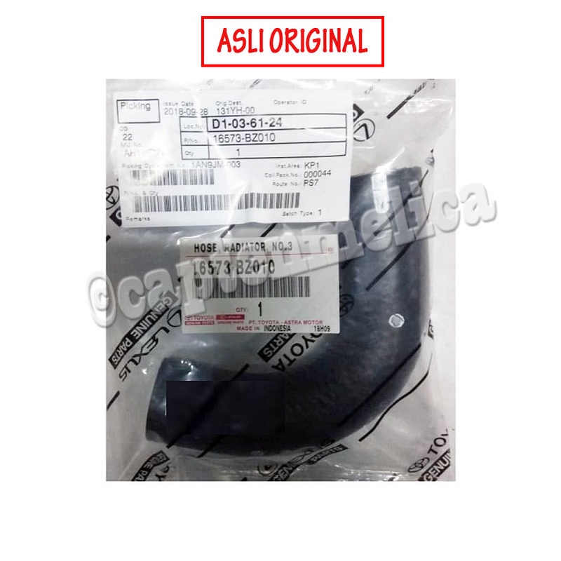 Jual ORI Hose Water Slang Selang Pipa Air Radiator ATAS Avanza Xenia ...