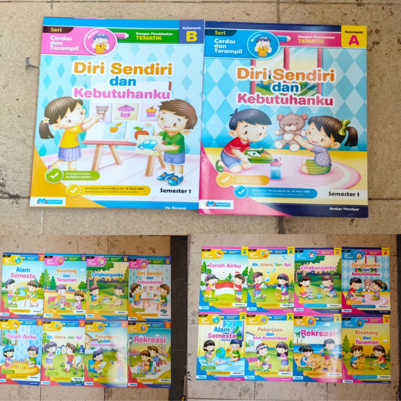 Jual BUKU ANAK TK SERI CERDAS DAN TERAMPIL DENGAN PENDEKATAN TEMATIK ...