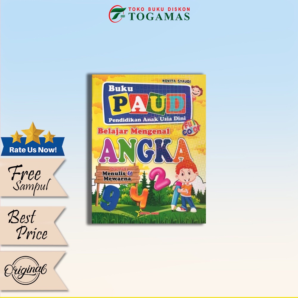 Jual Buku Paud: Belajar Mengenal Angka Full Color | Shopee Indonesia