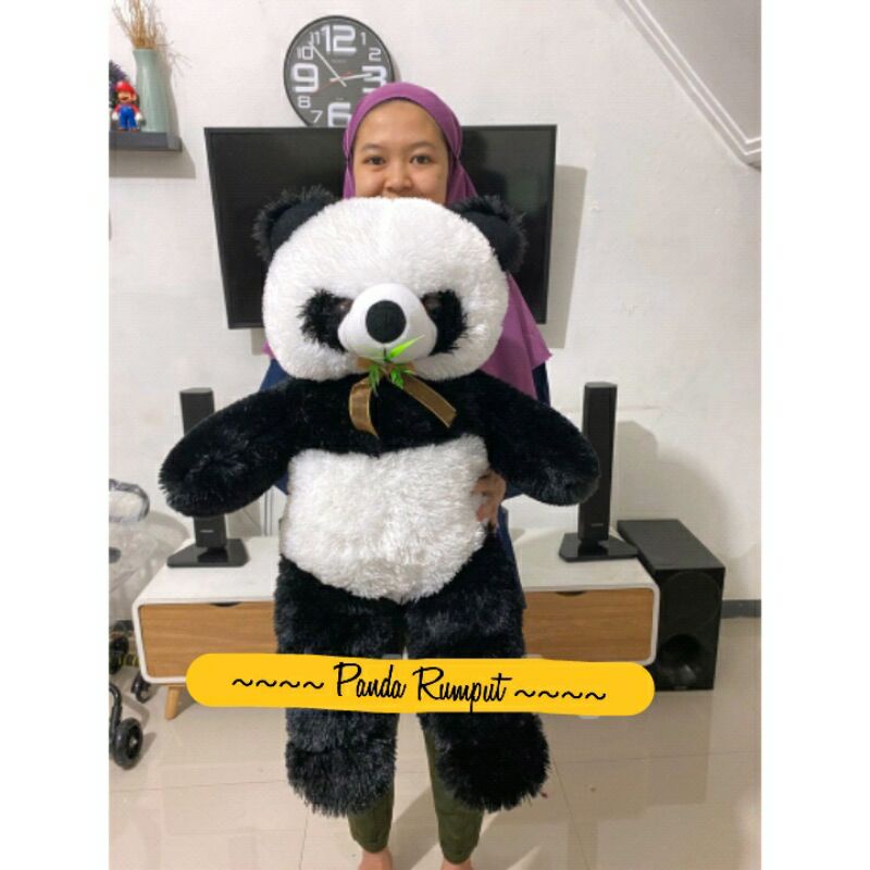 Jual Boneka panda rumput ukuran 65cm | Shopee Indonesia