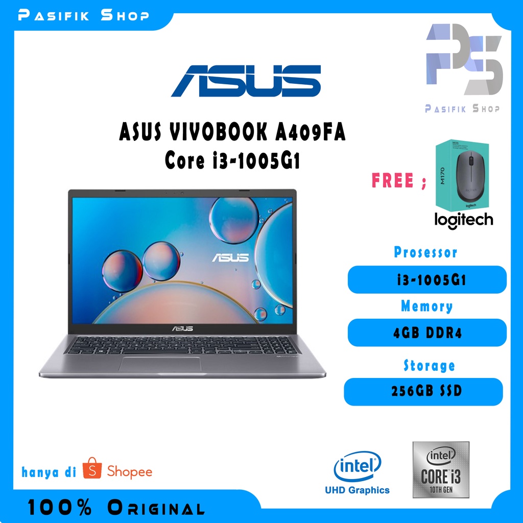 Jual Laptop Asus A409fa I3 10110u Ddr4 4gb Ssd 256gb Shopee Indonesia