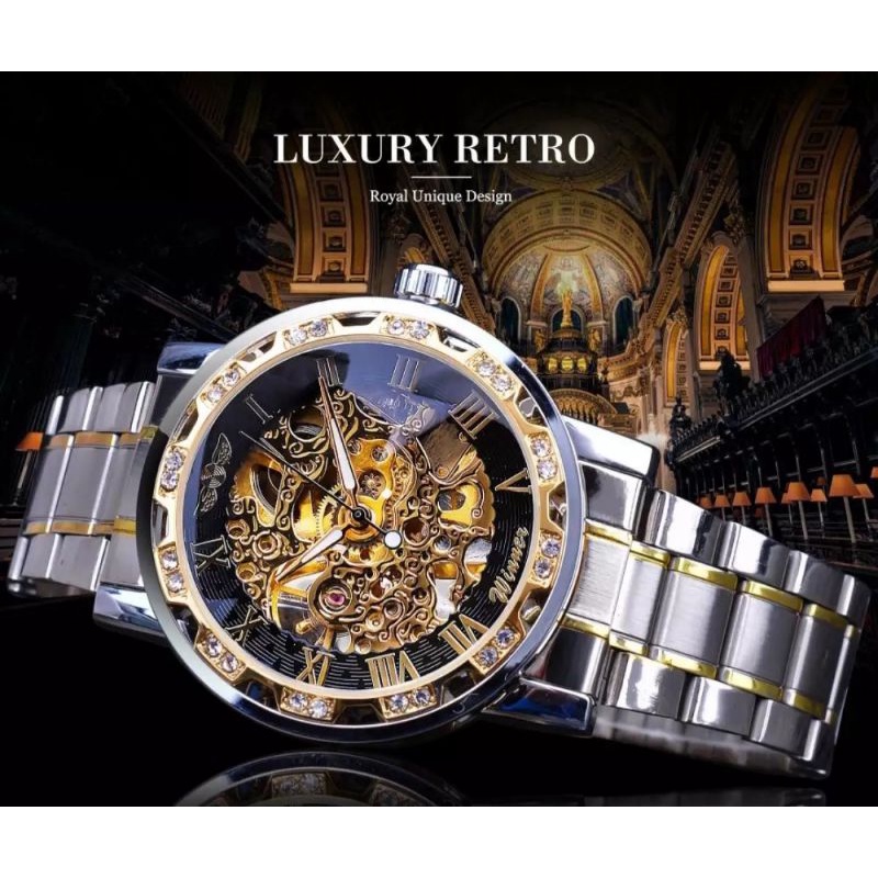 Jual WINNER DIAMOND JAM TANGAN AUTOMATIC Shopee Indonesia