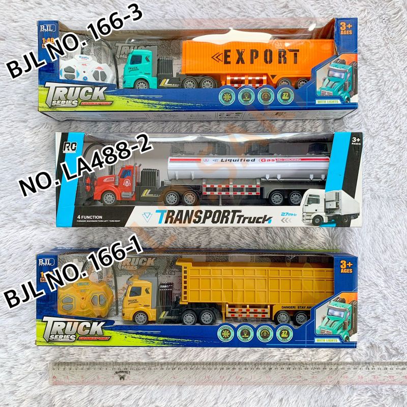 Jual MAINAN RC REMOTE CONTROL TRANSPORT TRUK BAK & TANKI MERK JIAXING ...