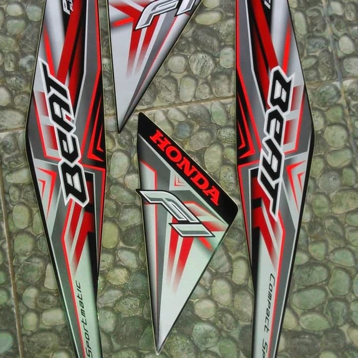 Jual stiker striping honda beat 2015 full hitam | Shopee Indonesia