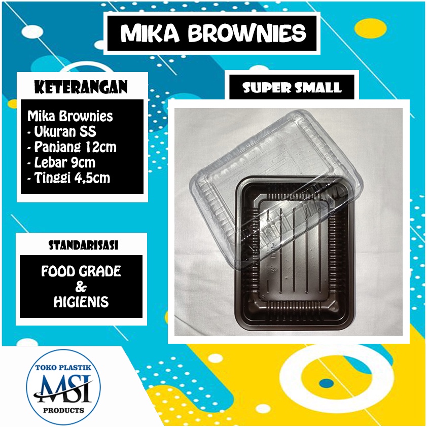 Jual Mika Brownies Size Ss Mika Plastik Tempat Kue Brownies Ukuran Ss Tempat Bento Size 2387