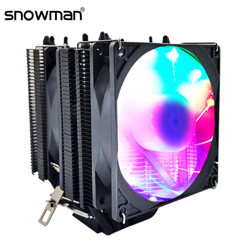 Jual SNOWMAN 6 Heat Pipes Silent CPU Cooler 4Pin PWM 90mm Fan Intel i5