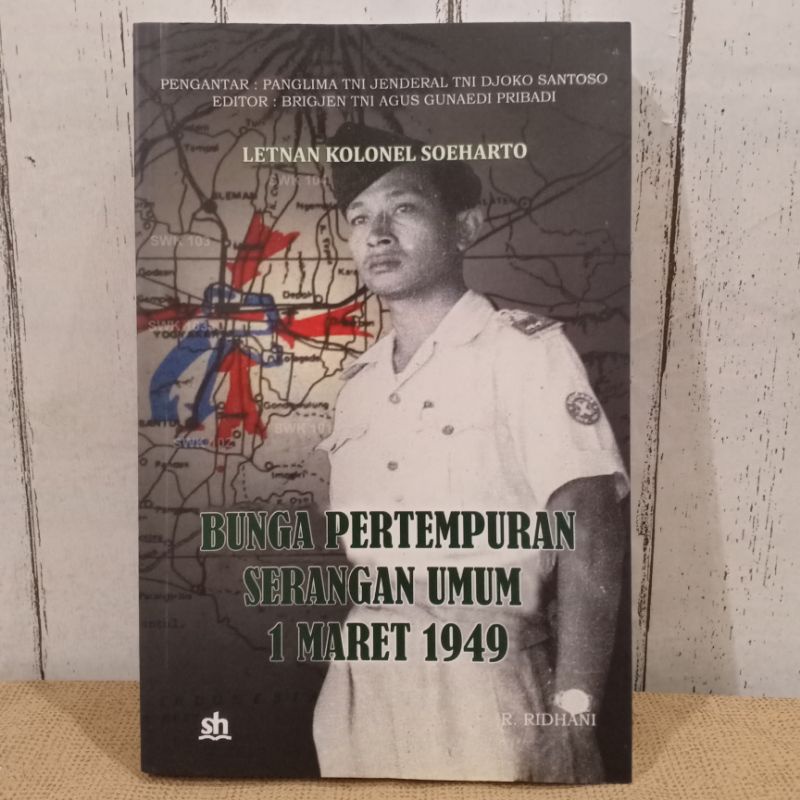 Jual Original Antik Buku Letnan Kolonel Letkol Soeharto Bunga