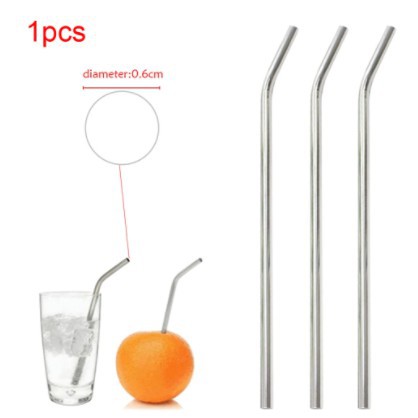 Jual [AST] Sedotan Stainless SILVER SATUAN Ramah Lingkungan Straw 21 ...