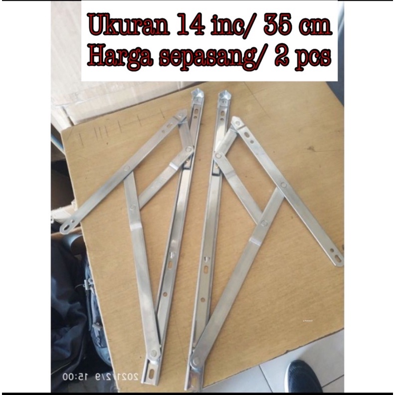 Jual Promo WINDOW CASEMENT ENGSEL CASEMENT UKURAN 14 INC engsel jendela ...