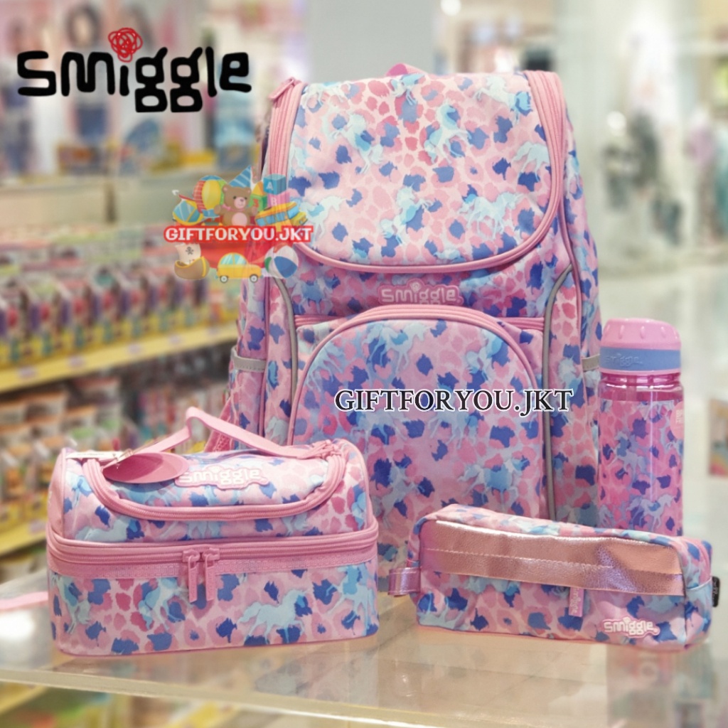 Jual Smiggle Mirage Series Backpack Tas Ransel Sekolah Anak Perempuan Original Pink Unicorn