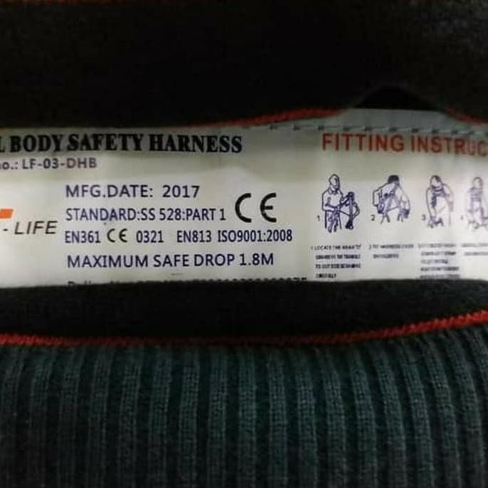 Jual Full Body Harness Double Big Hook / Safety Belt Double Hook (Kode 010)) Shopee Indonesia