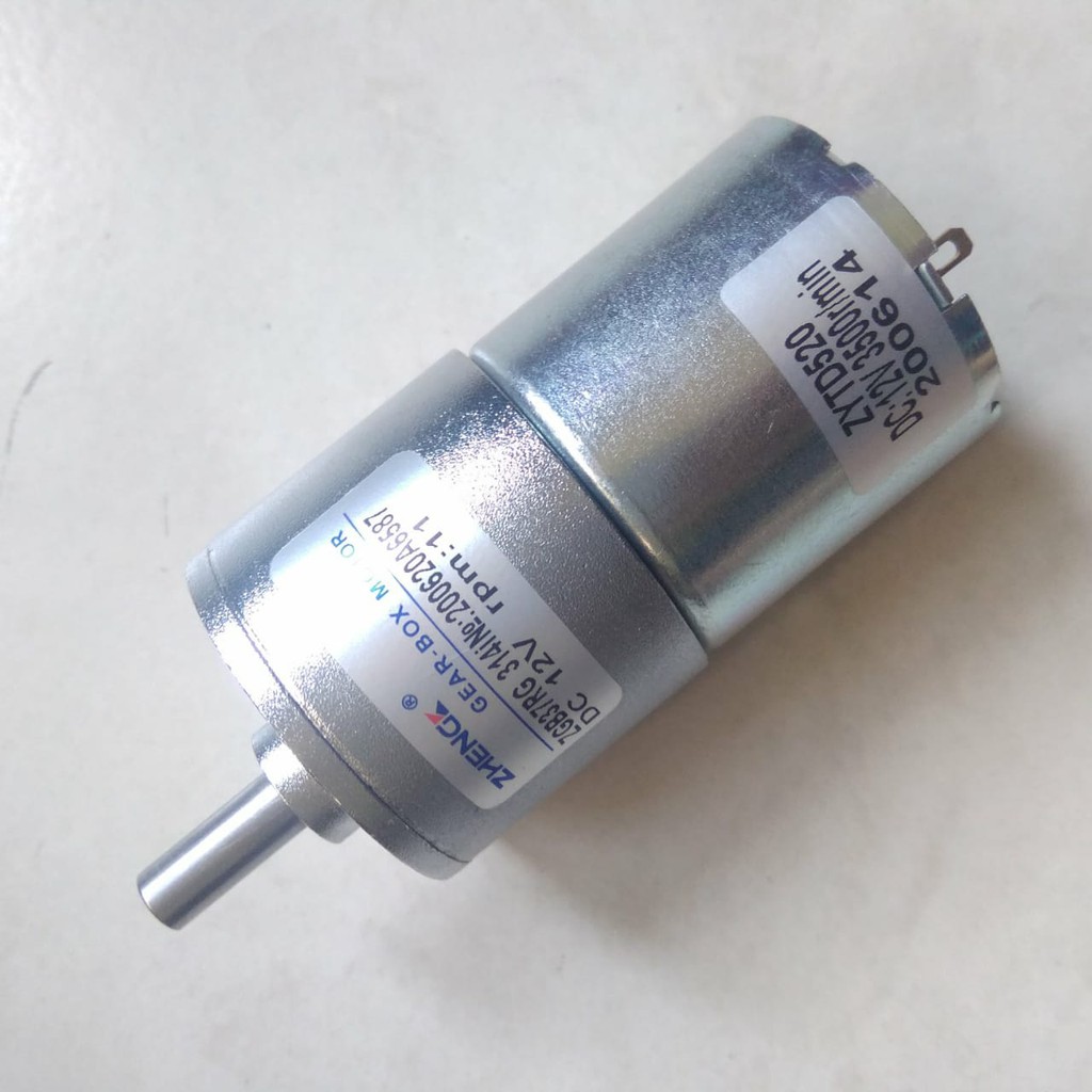Jual Motor GearBox DC 12V 11R 3500 rpm ( ZGB37RG 314i ) Shopee