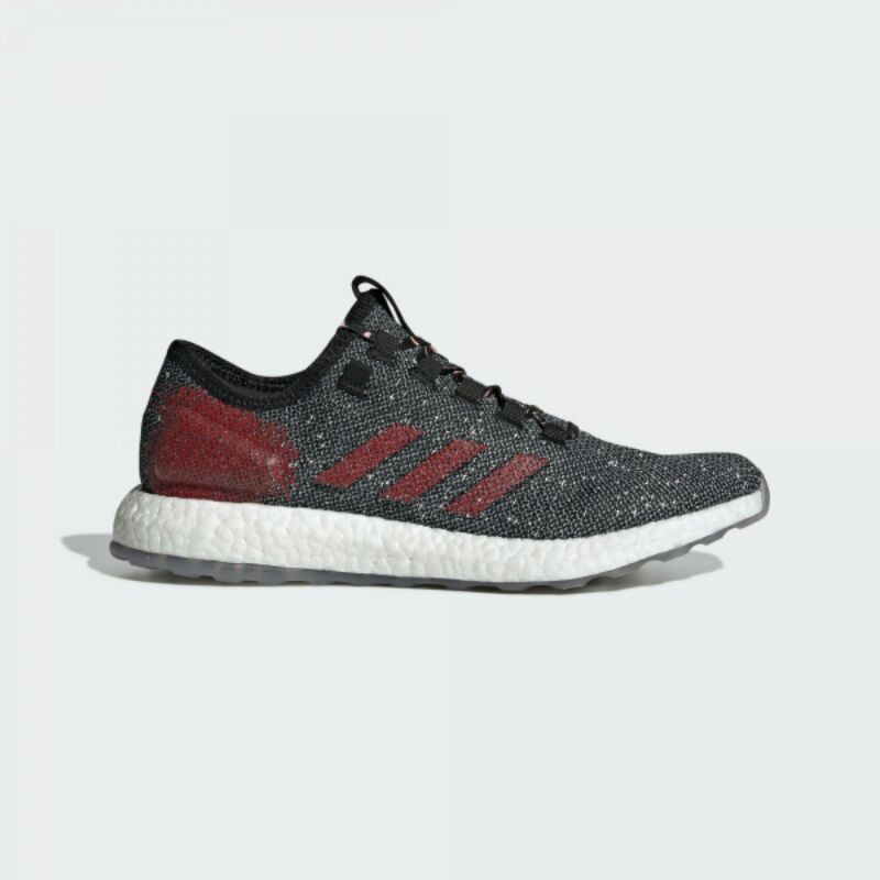 Jual Adidas Pureboost Men Shoes Black Red Original Art B37777 Shopee Indonesia