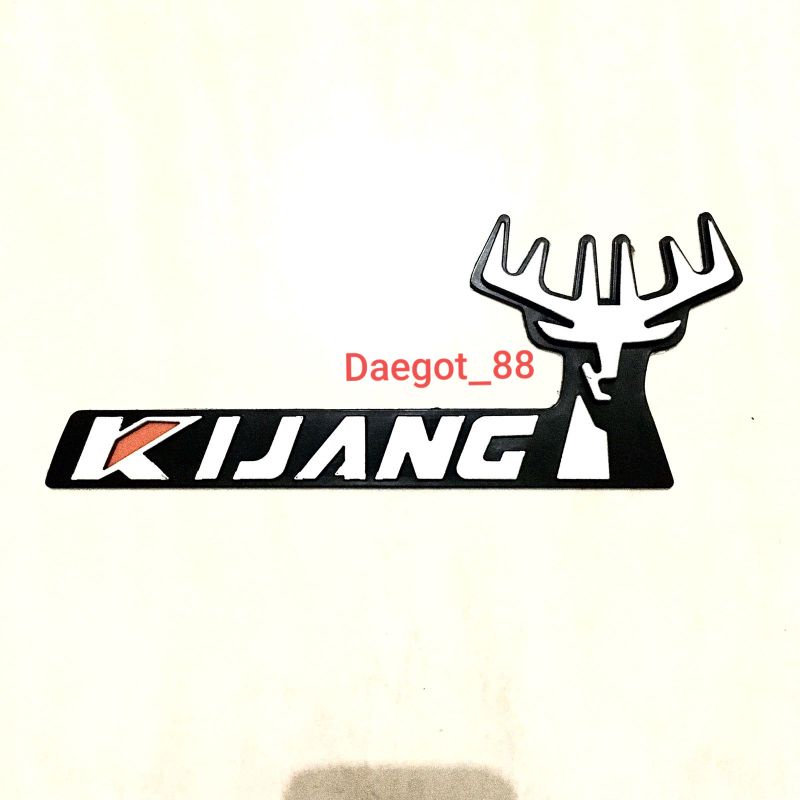 Jual Emblem Logo Mobil Tulisan Kijang Tanduk Putih Kijang Grand