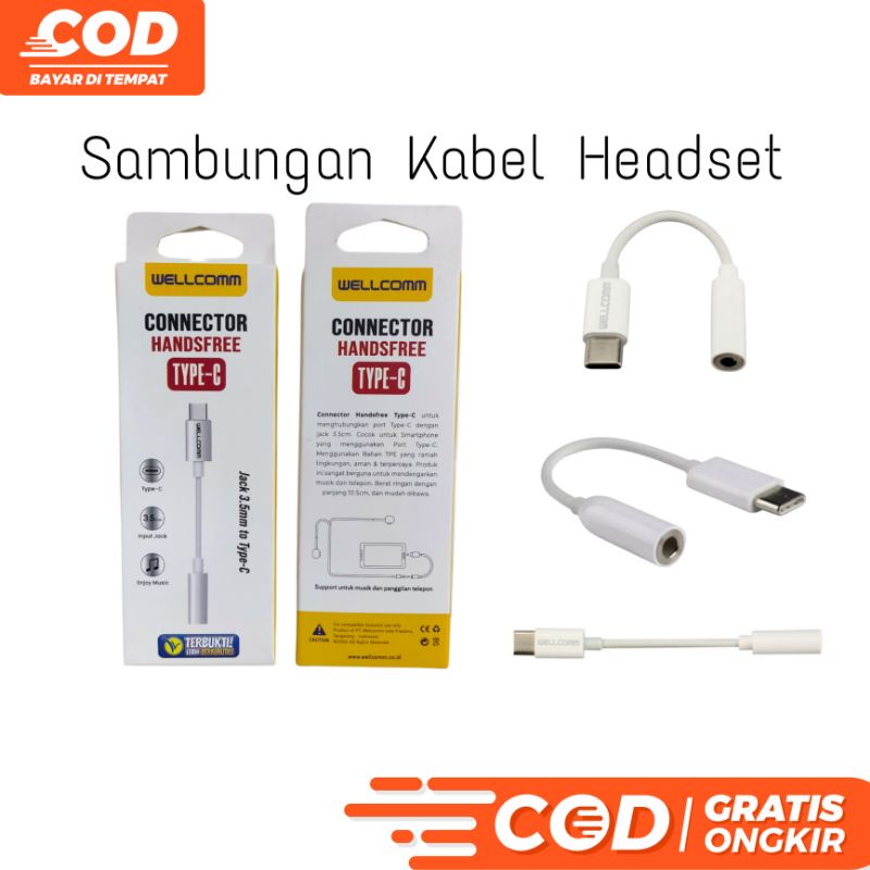 Jual [COD] Sambungan Kabel Headset Buat USB TypeC // Connector