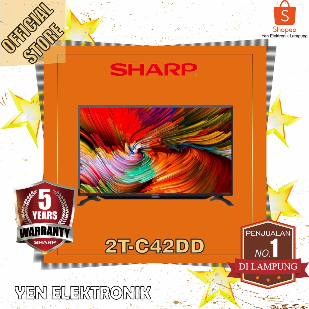 Jual TV Sharp 2T C42DD1I LED Digital TV 42 Inch Garansi Resmi Sharp 5