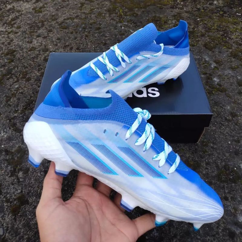 Jual Sepatu Bola Adidas X Speedflow1 White Blue Fg Shopee Indonesia