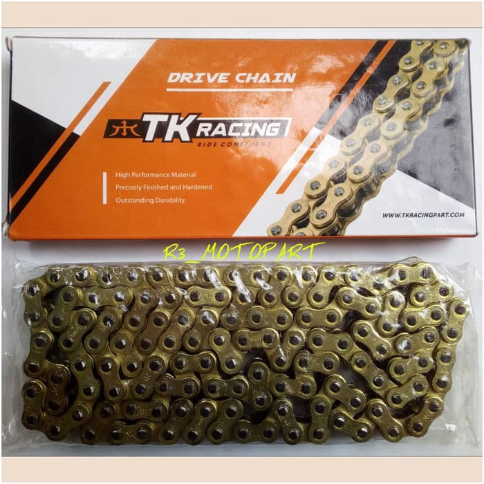 Jual Rantai Motor Emas/Gold Chain TK Racing 428H-140L CBR 150 Old/New ...