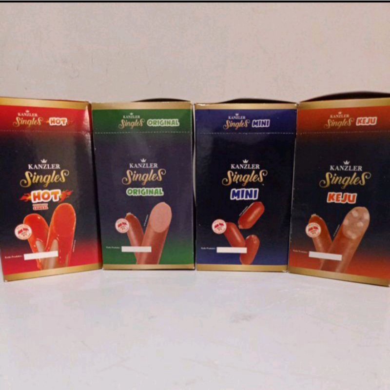 Jual 1 Dus Kanzler Singles Hot Original Keju Mini Bakso Box