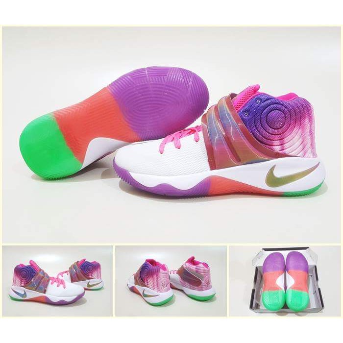 Jual sepatu basket nike kyrie 2 high fantastic white rainbow Shopee Indonesia