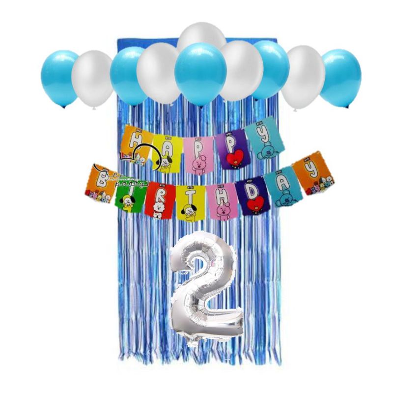 Jual set dekorasi ulang tahun bt21 | Shopee Indonesia