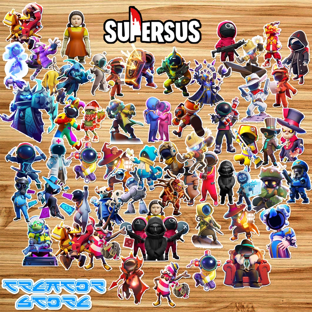 Jual STICKER PACK SUPERSUS GAME STIKER VINYL | Shopee Indonesia