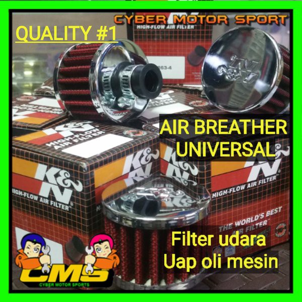 Jual Filter udara Breather K&N . Air breather filter kecil lubang angin
