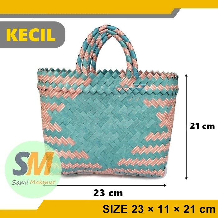 Jual Tas Anyaman Plastik Lurik Kecil S Untuk Hampers Souvenir Belanja Pasar Parcel Bingkisan 7228