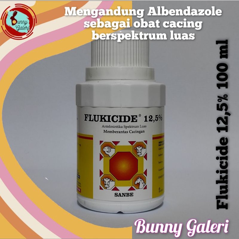 Jual FLUKICIDE 12,5% 100 Ml, Dengan Kandungan Albendazole Yang ...