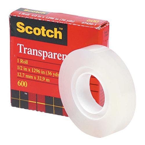 3M Tape Transparent Film 1/2 x 1296