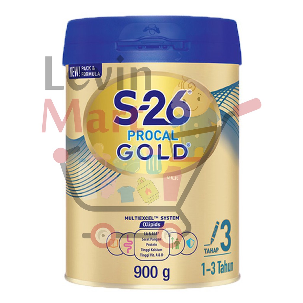 Jual S26 PROCAL GOLD SUSU FORMULA BAYI USIA 1-3 TAHUN KEMASAN 900 GRAM ...