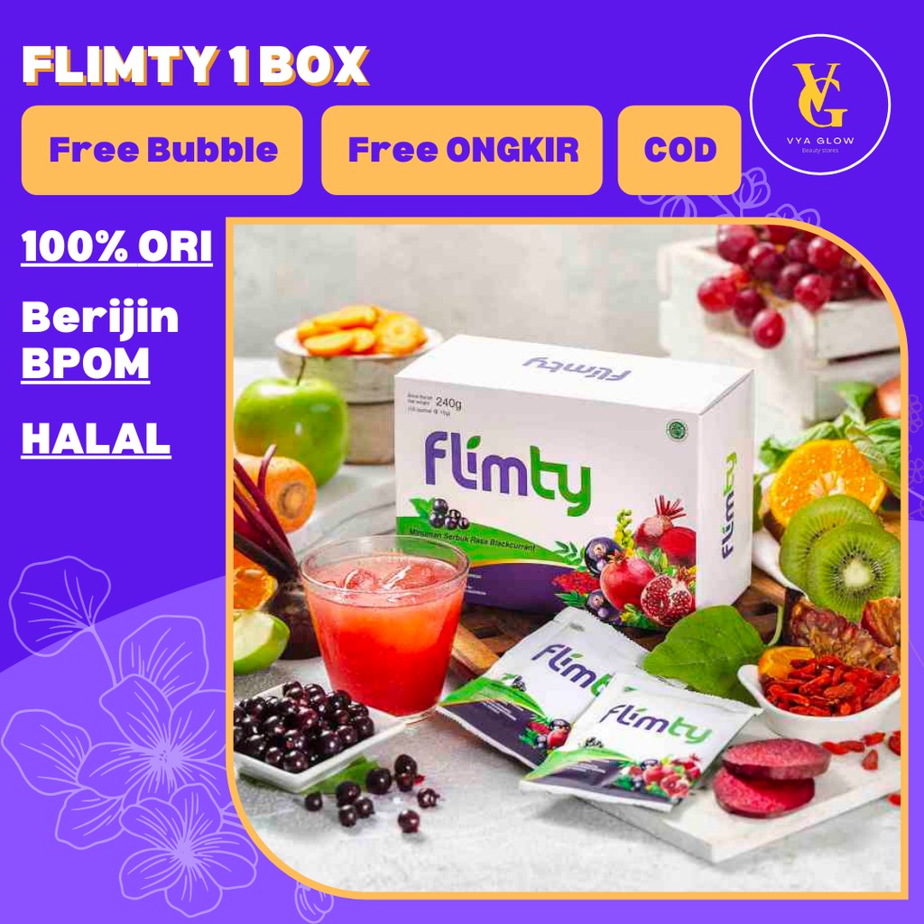 Jual Flimty Fiber Original 1 Box Obat Pelangsing Detox Minuman Diet