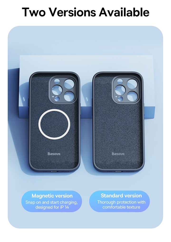 Jual Baseus Casing Iphone 14 Magnetic Apple Magsafe Softcase Silica Gel ...