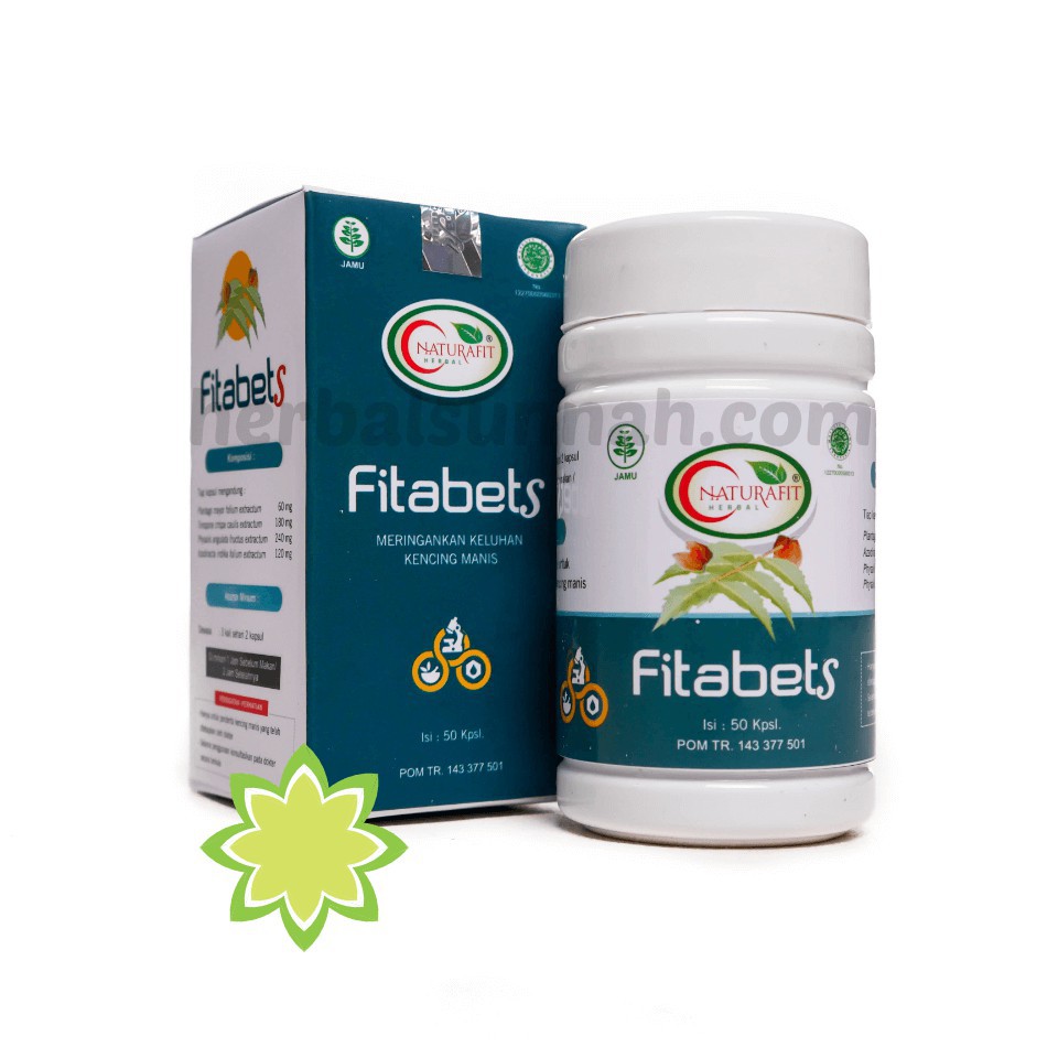 Jual Fitabets Obat Herbal Penurun Kadar Gula Darah Isi 50 Kapsul