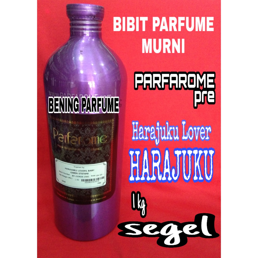 Jual BIANG PARFAROME HARAJUKU LOVERS PREMIUM PAKET 1KG BOTOL KALENG