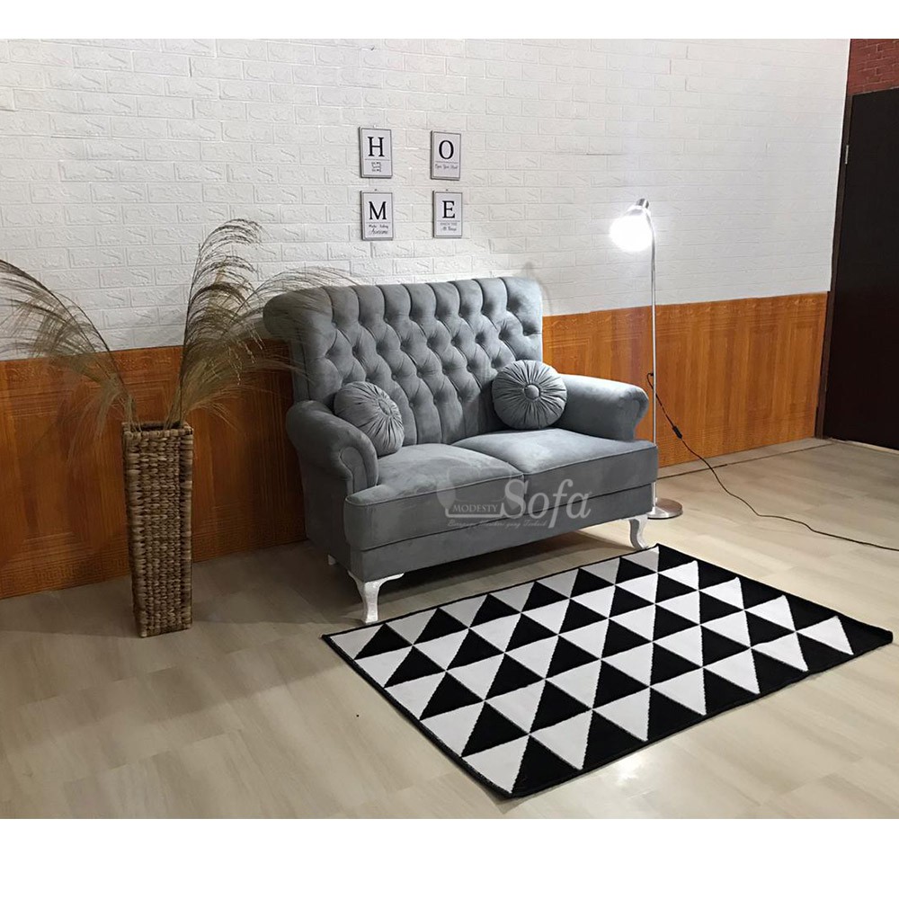 Jual Sofa Ruang Tamu Modesty 2 Seater Wing Chair | Shopee Indonesia