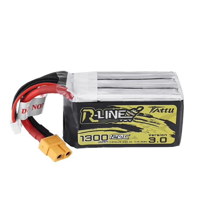 Jual TATTU R-LINE Version 3.0 1300mAh 120C 22.2V 6S Lipo Battery XT60 ...