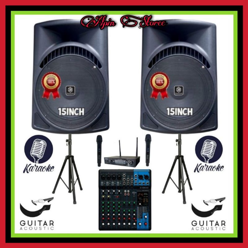 Jual Paket Audio Pro Professional Sound 3R Aktif 15 Inch Mixer Yamaha