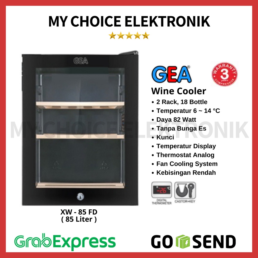 Jual GEA Wine Cooler XW85FD / xw 85 fd Wine Cooler 85 ltr Shopee