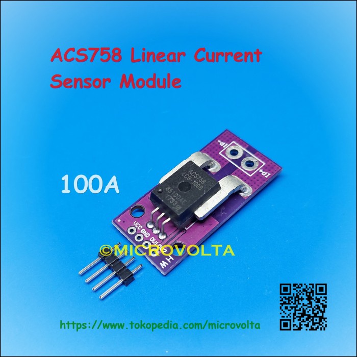 Jual Jual ACS758 100A Linear Hall Effect Current Sensor Module. Limited