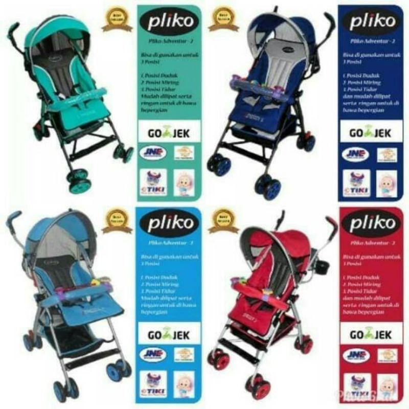 STROLLER MURAH Lipat Payung Pliko 108 Adventure/Space 203