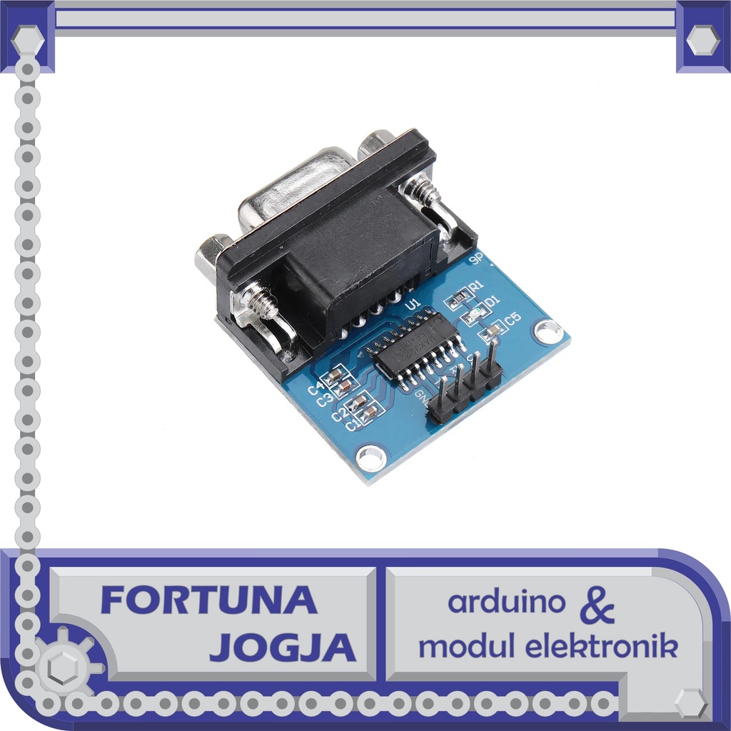 Jual Modul MAX3232 Seeial TTL To RS232 Serial Converter Module 3.3V-5 ...