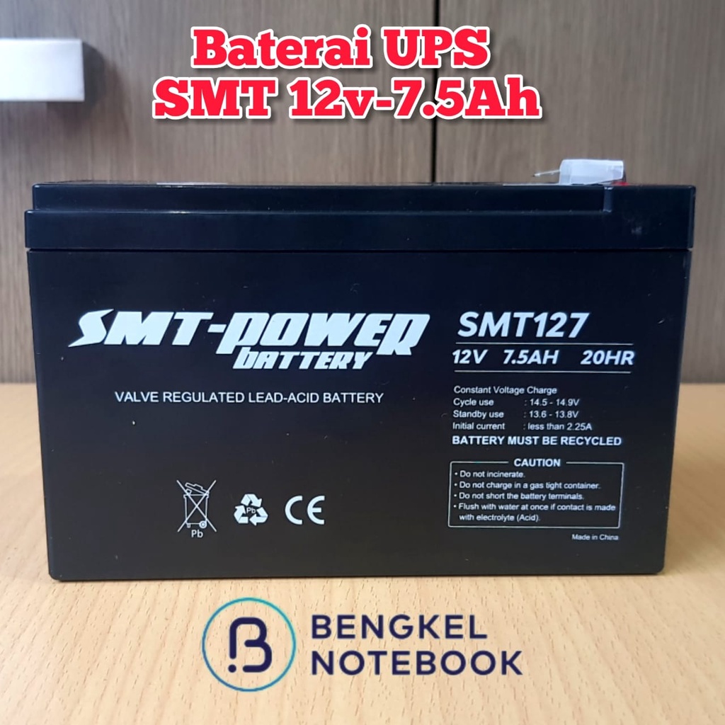 Jual Baterai Ups Smt 12v 75ah Aki Kering 12 Volt 75ah Charger Battery Shopee Indonesia 4875