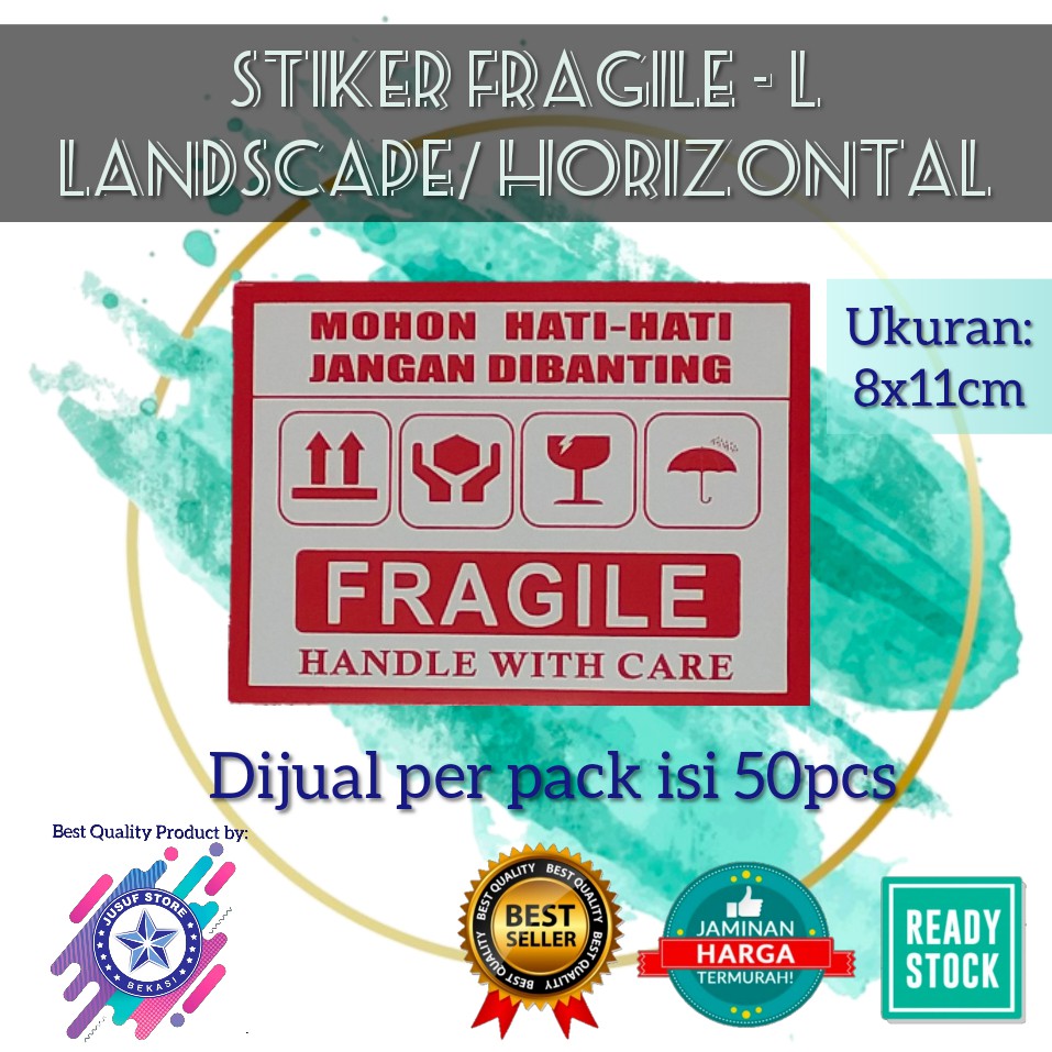 Jual Sticker Fragile Stiker Fragile Sticker Pecah Belah 50pcs Shopee Indonesia 8202