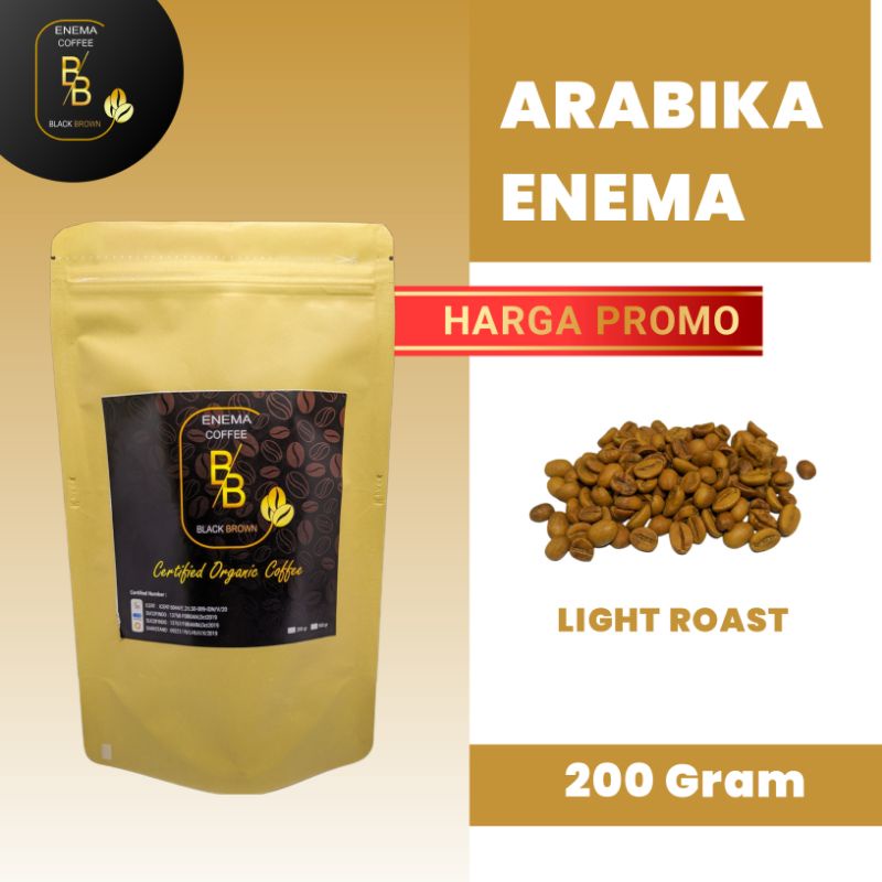 Jual Jual Kopi Enema Arabika Organik Bersertifikat Light Roast LR 200 ...