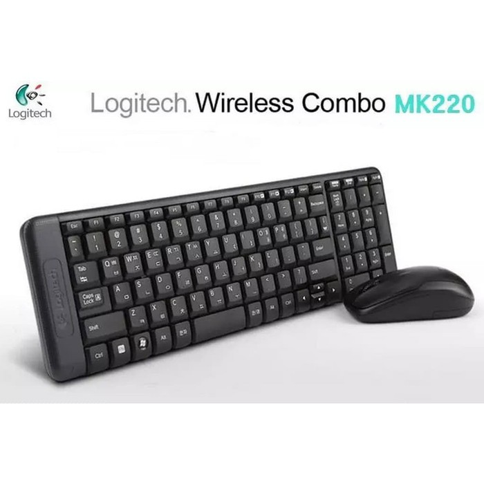 Jual Logitech Combo Wireless Keyboard+Mouse MK220 (100% Original ...
