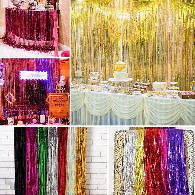 Jual Tirai Rumbai / Backdrop Party / Background Photo | Shopee Indonesia