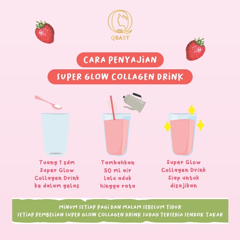 Jual Qbast Super Glow Collagen Drink | Minuman Collagen | Shopee Indonesia