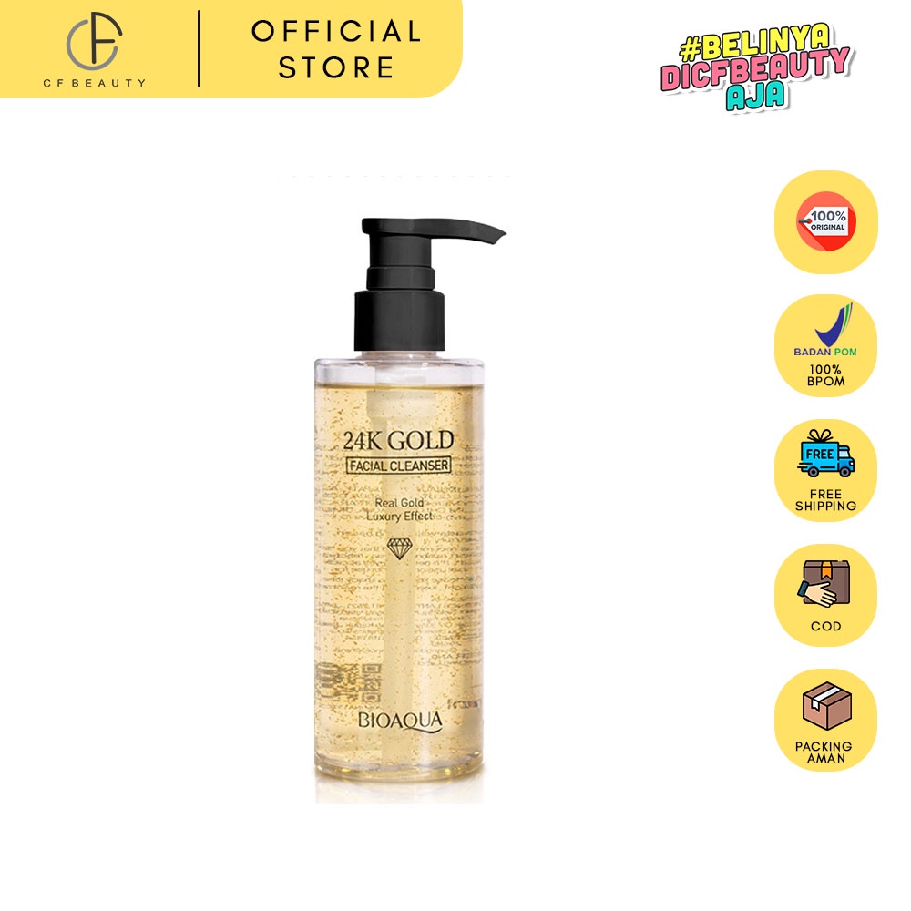 Jual BIOAQUA 24K Gold Skin Care Facial cleanser Shopee Indonesia